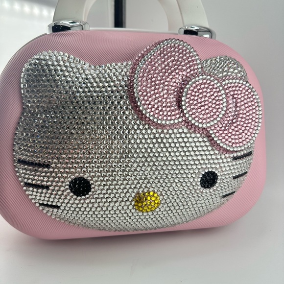 Bling ✨ Pink Hello Kitty Makeup Case- Hardshell Brand new - Picture 2 of 5
